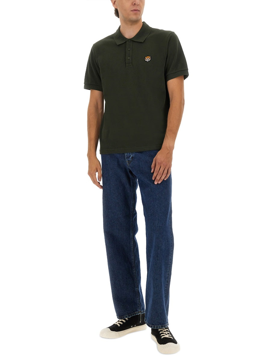 POLO SHIRT WITH HAPPY TIGER EMBROIDERY