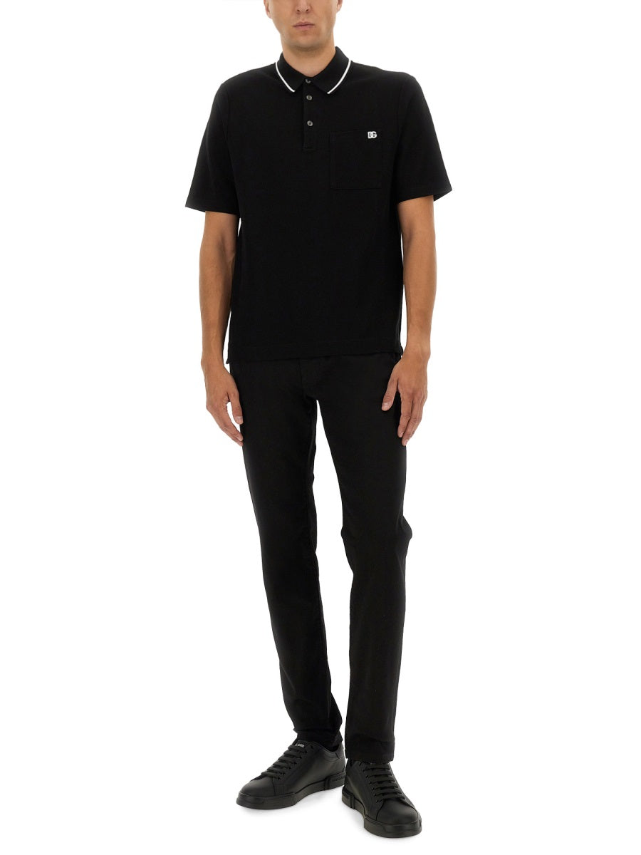 COTTON PIQUE POLO