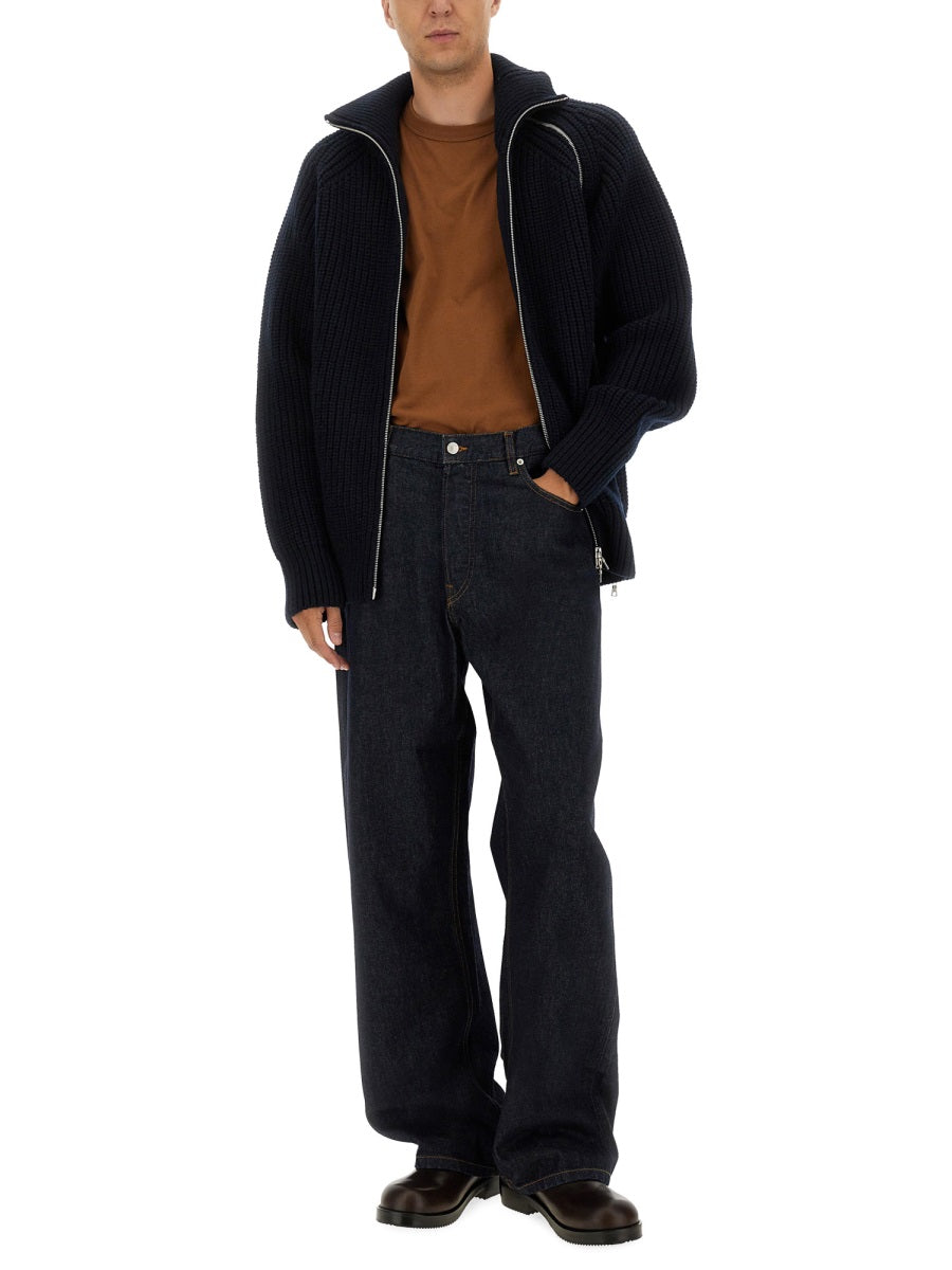 ZIPPERED WOOL SWEATER