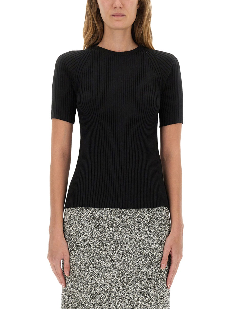 RIBBED COTTON PULLOVER