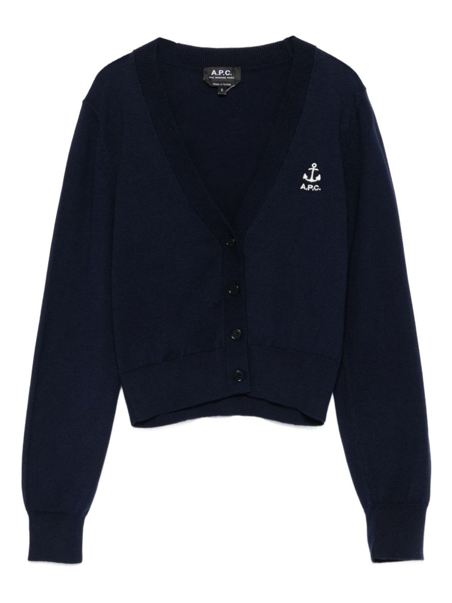 CARDIGAN WITH EMBROIDERED LOGO