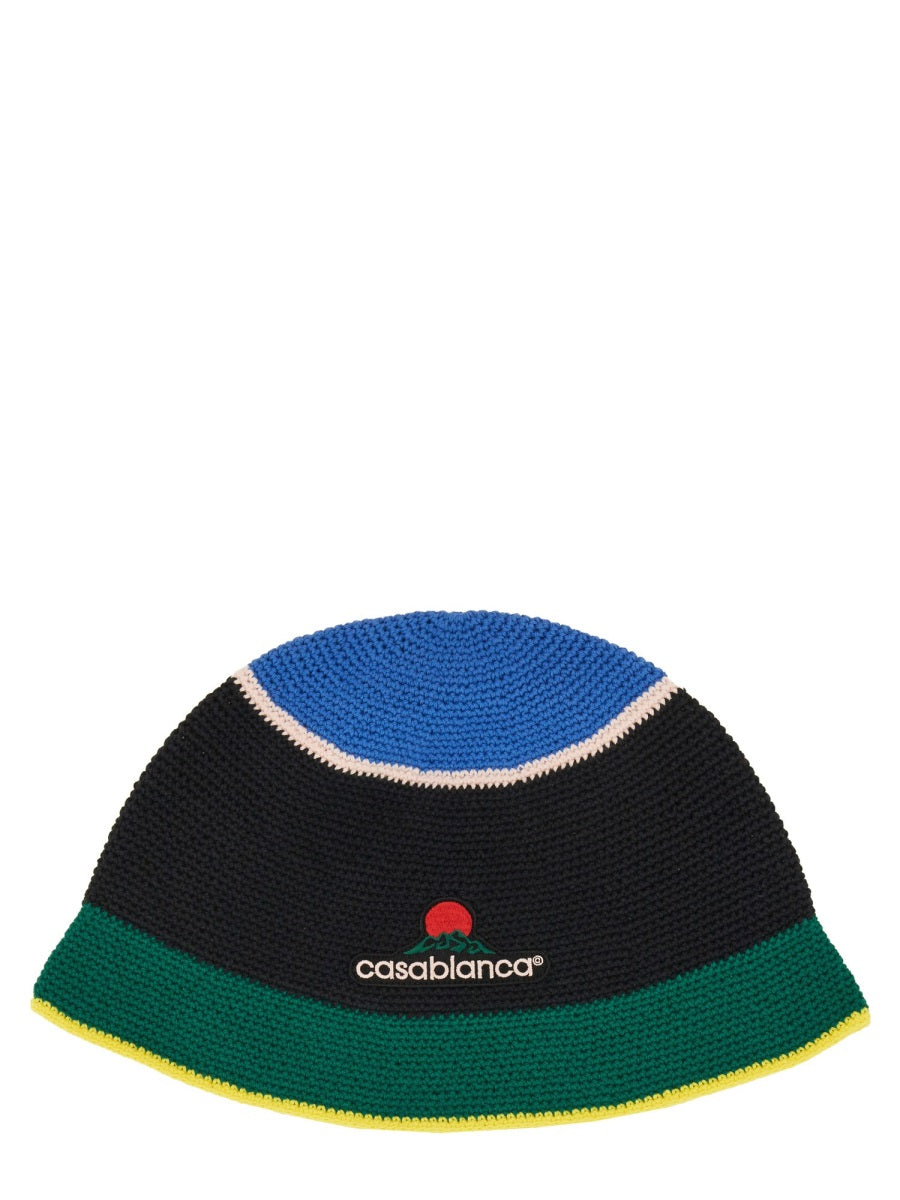 CROCHET HAT WITH LOGO