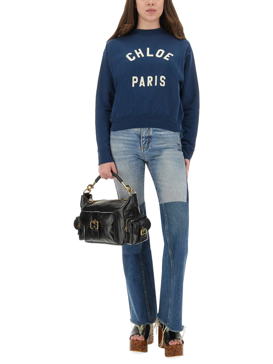 COTTON FLEECE LOGO PULLOVER