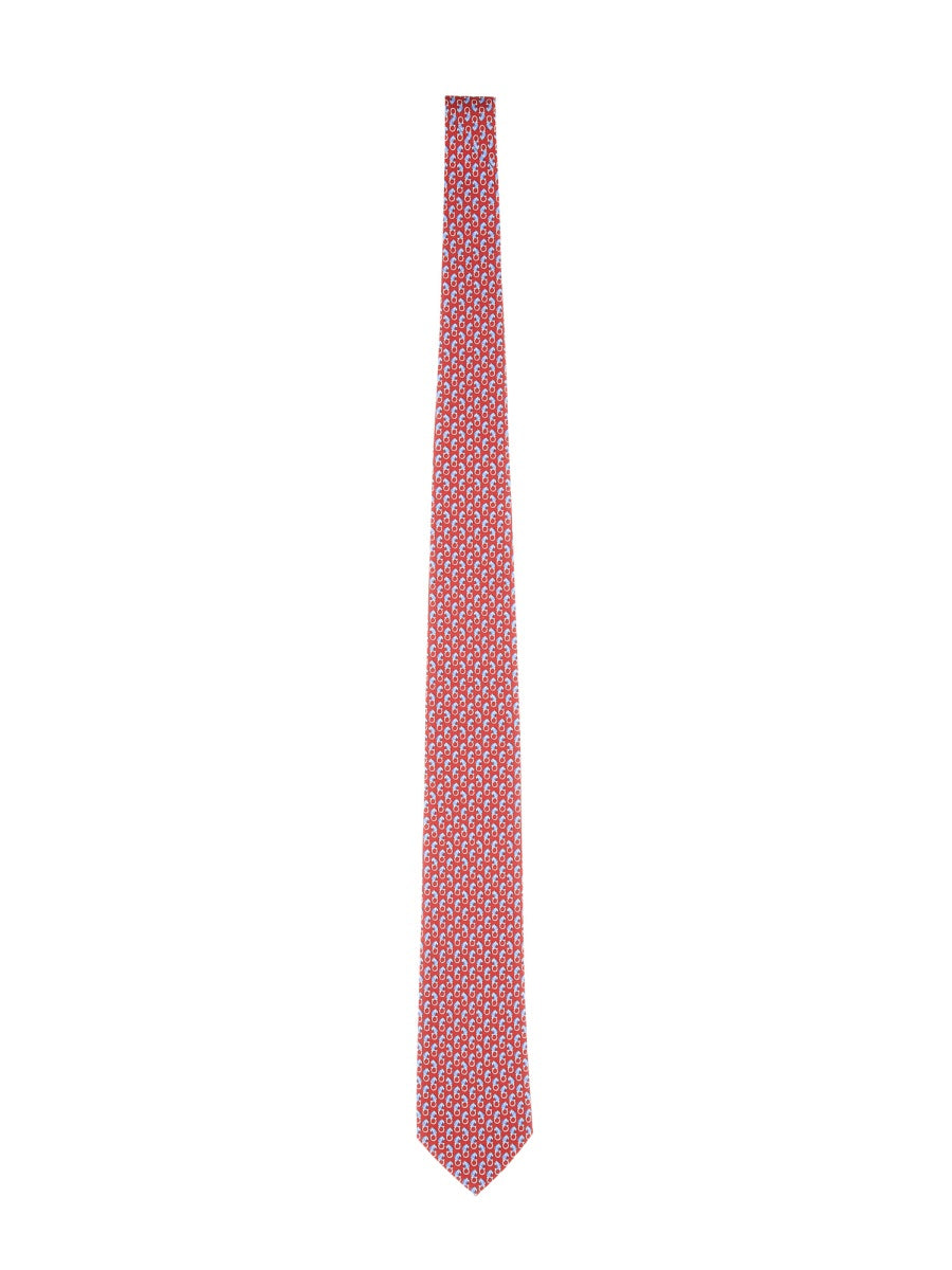 FELINE PRINT TIE