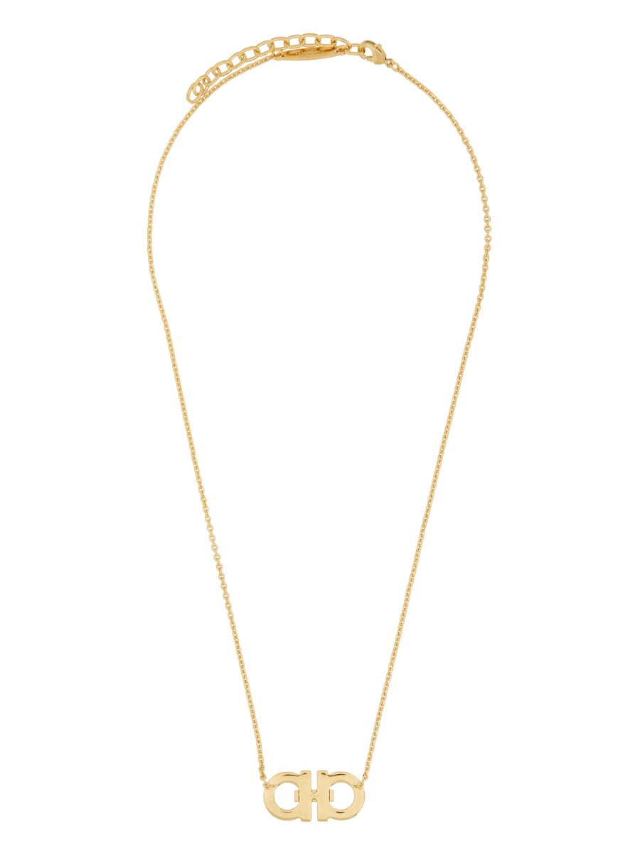 NECKLACE WITH "GANCINI" PENDANT AND CRYSTALS