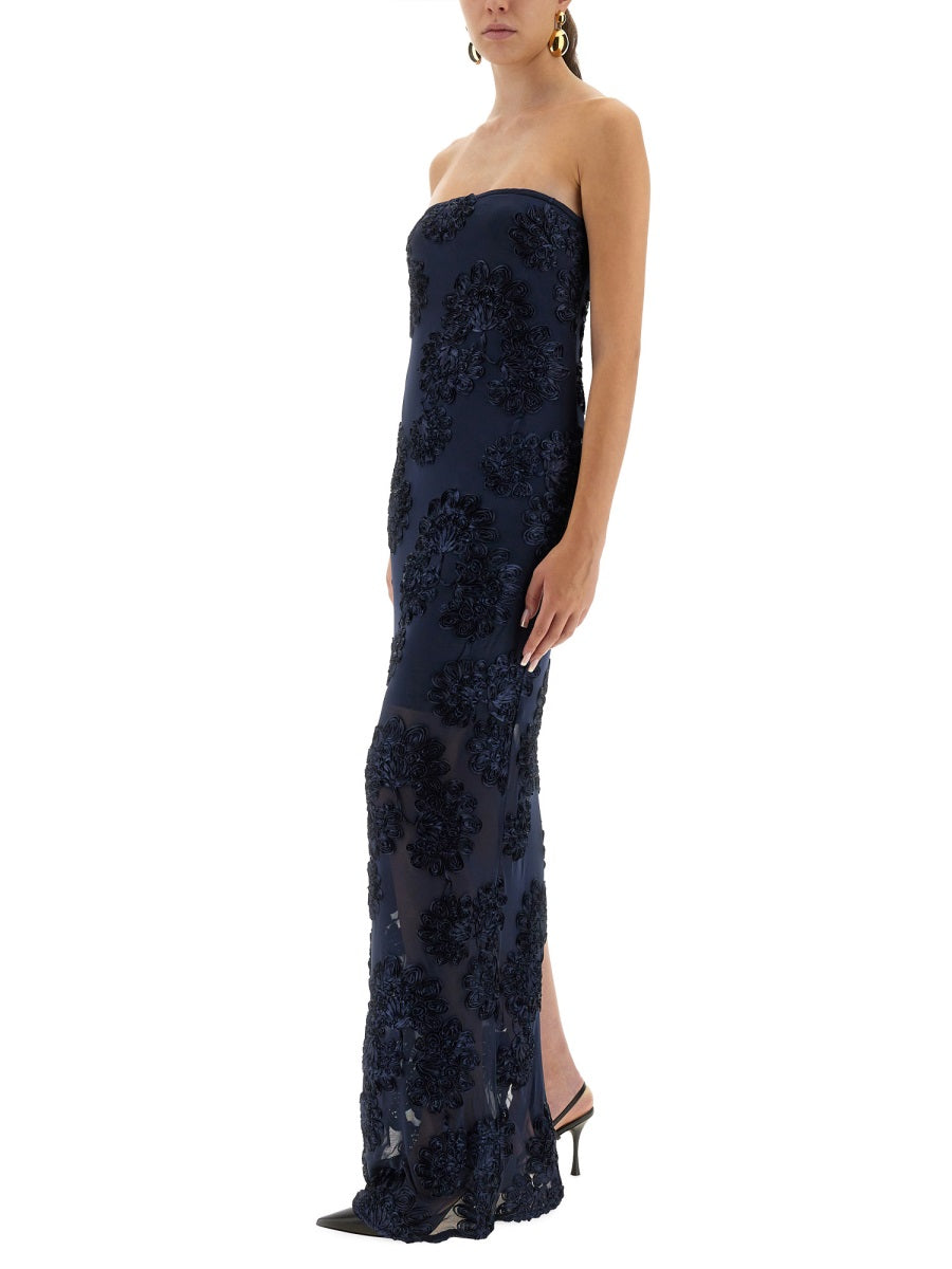 3D MESH LONG DRESS
