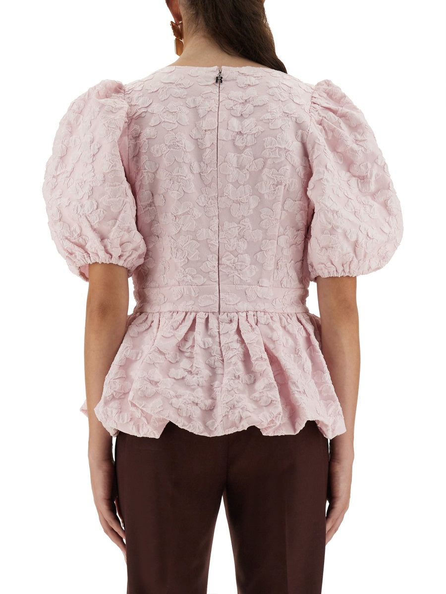 TOP WITH PUFF SLEEVES
