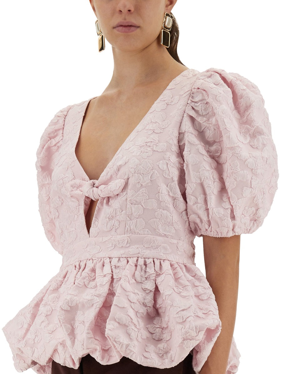 TOP WITH PUFF SLEEVES