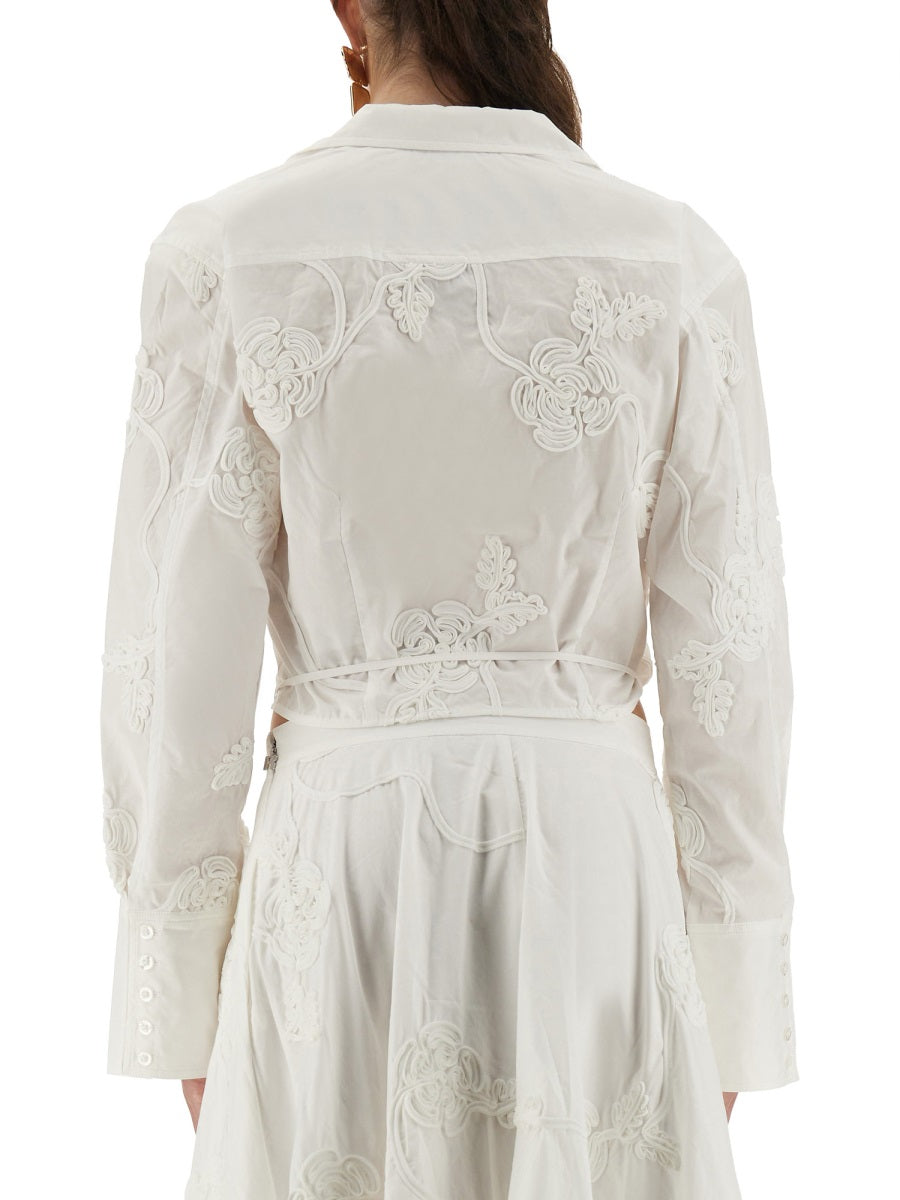 WRAP-AROUND SHIRT TOP