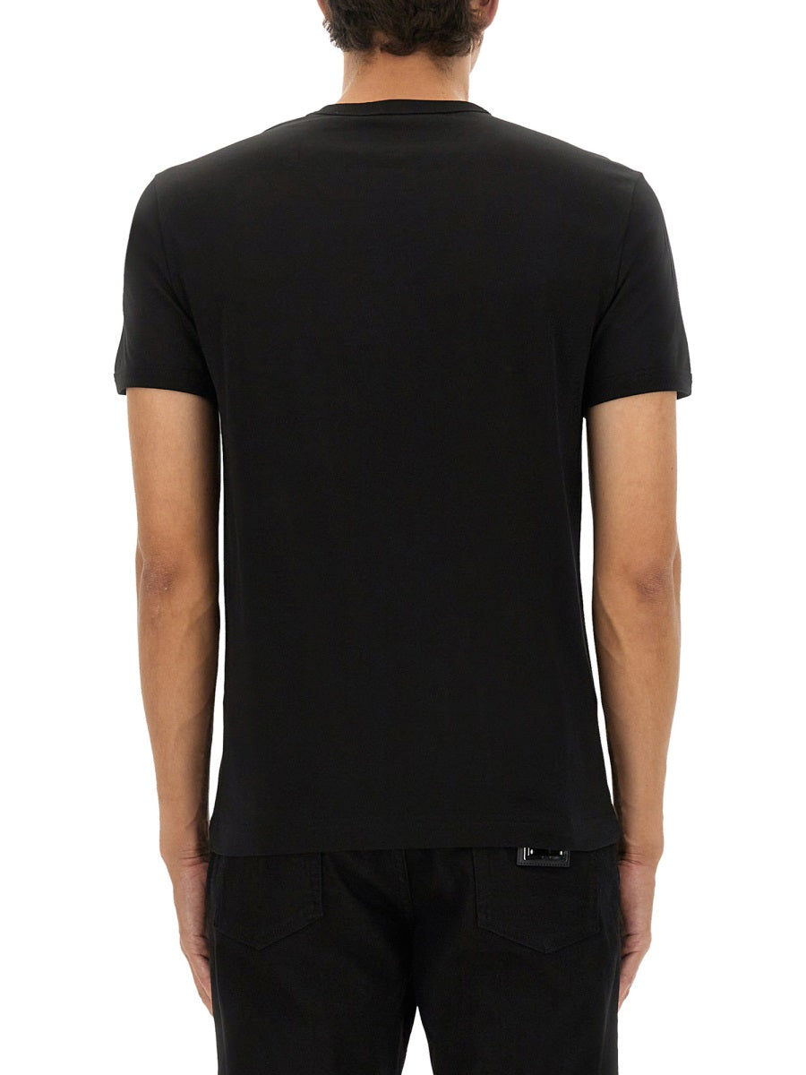 "BEE AND CROWN" EMBROIDERED T-SHIRT