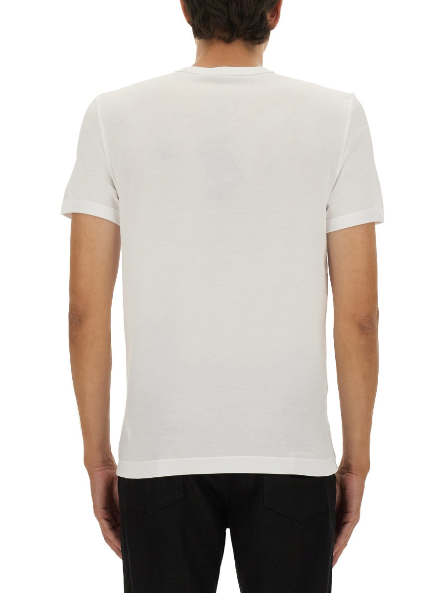"BEE AND CROWN" EMBROIDERED T-SHIRT