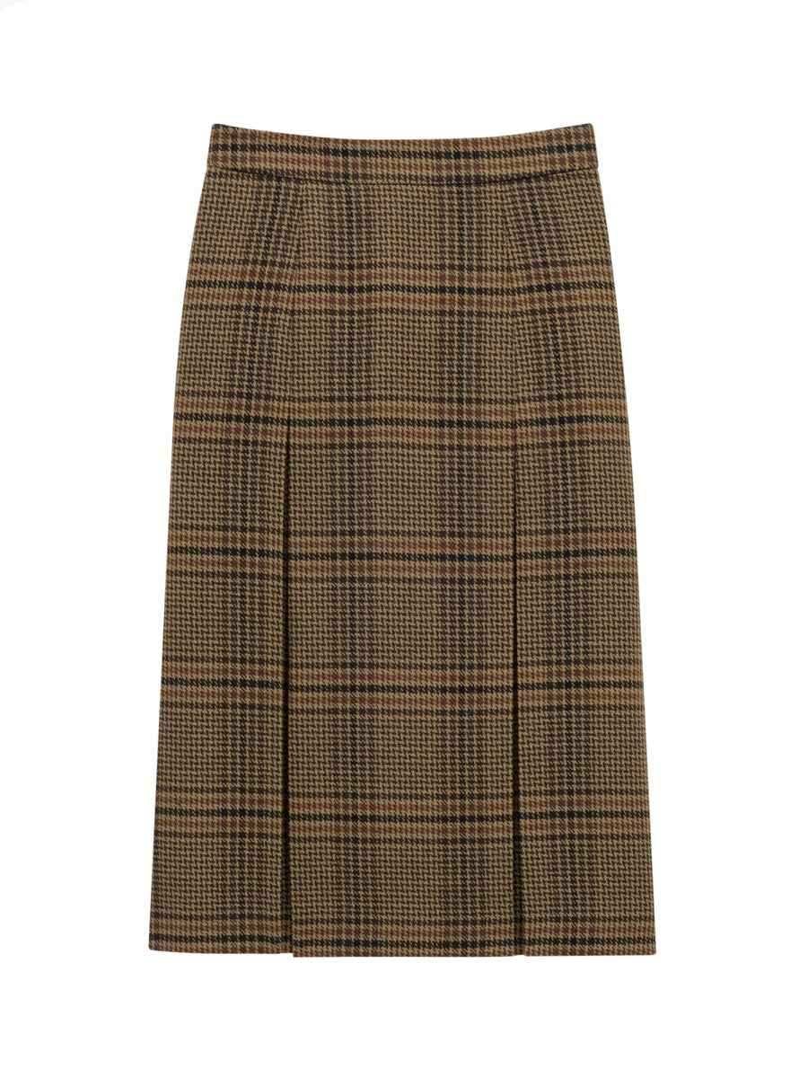 WOOL AND CASHMERE MIDI SKIRT