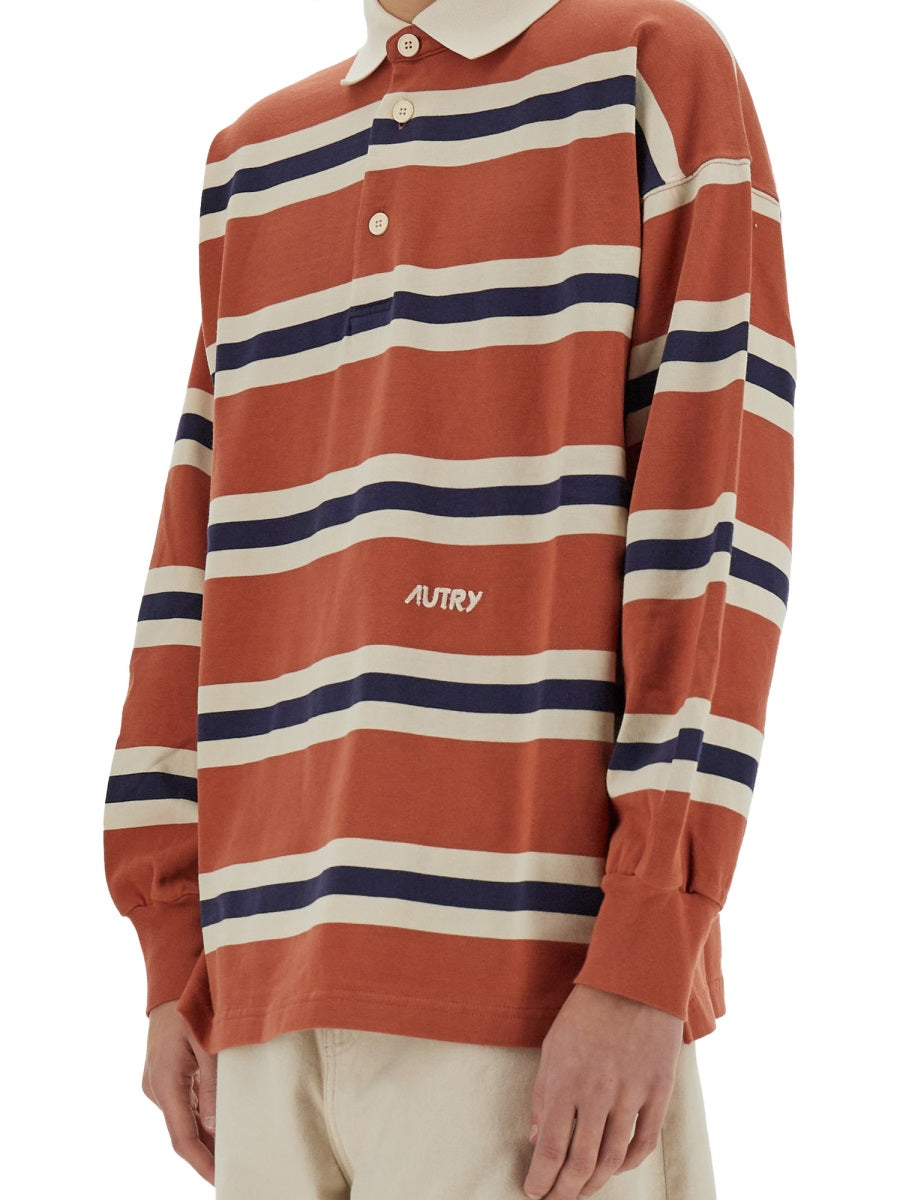 STRIPED RUGBY POLO SHIRT