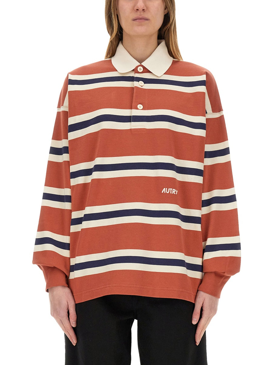 STRIPED RUGBY POLO SHIRT