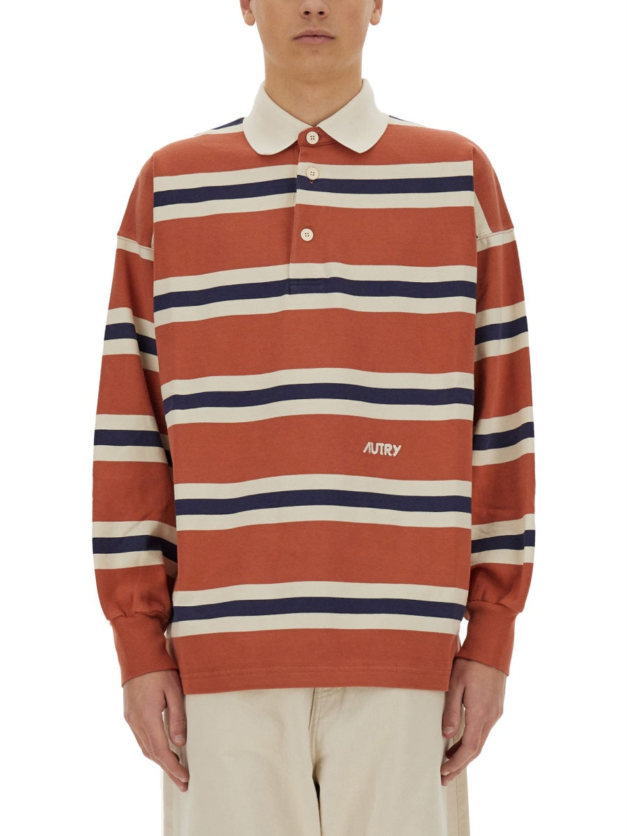 STRIPED RUGBY POLO SHIRT