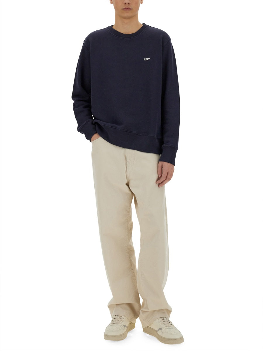 SWEATSHIRT WITH EMBROIDERED LOGO