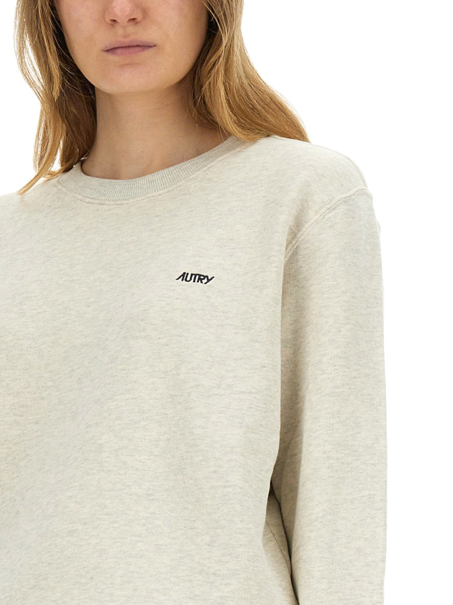 SWEATSHIRT WITH EMBROIDERED LOGO