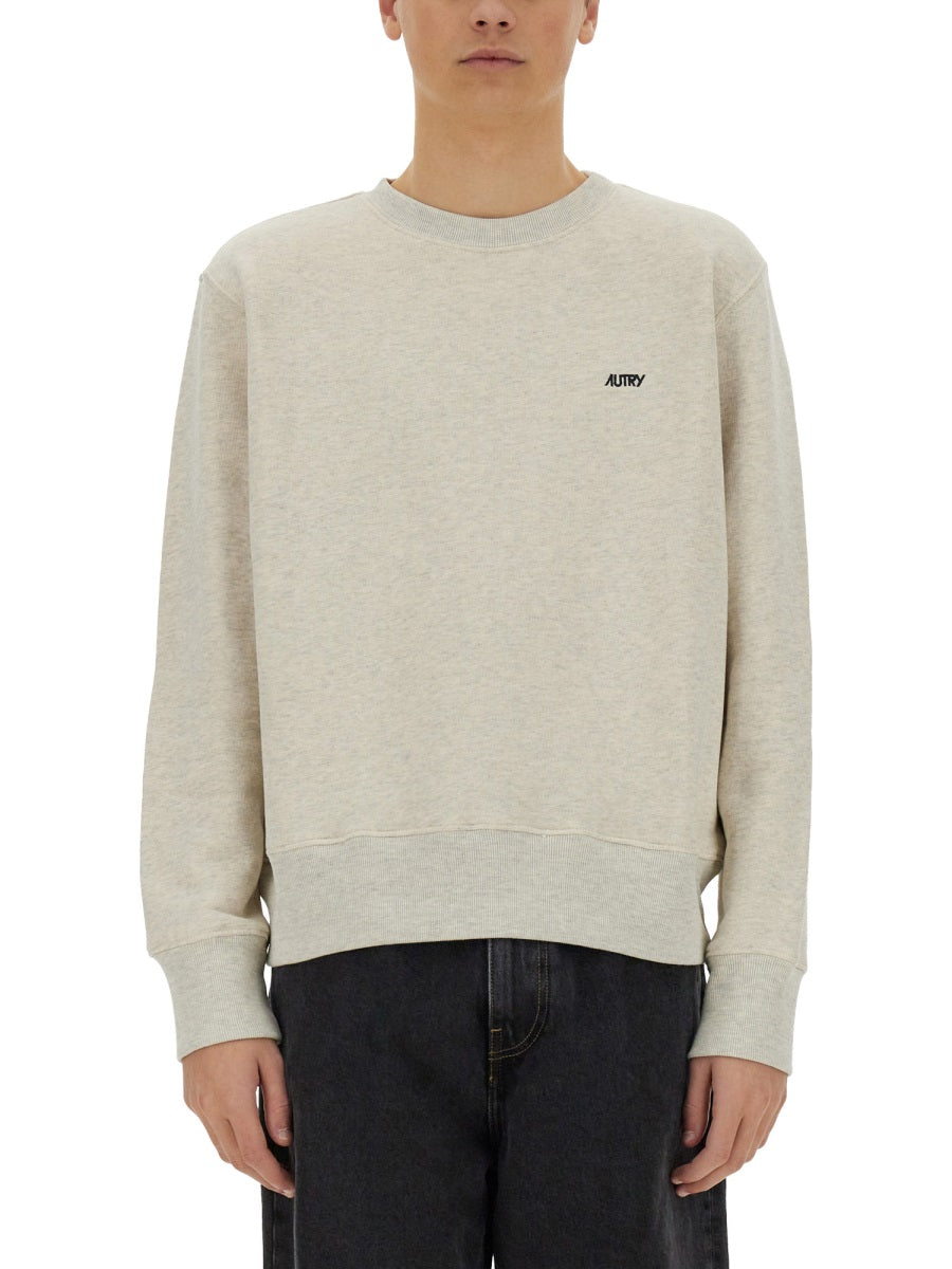 SWEATSHIRT WITH EMBROIDERED LOGO