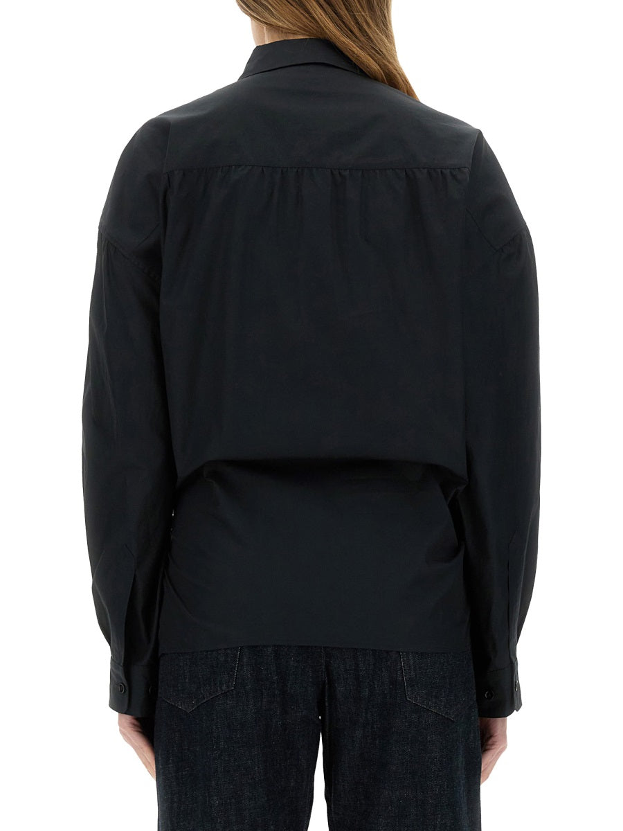 "STRAIGHT COLLAR TWISTED" SHIRT
