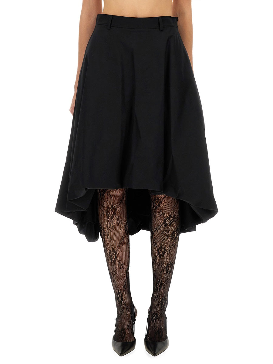 COTTON POPLIN SKIRT