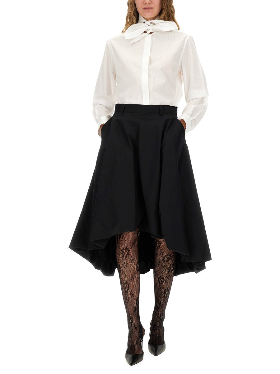 COTTON POPLIN SKIRT