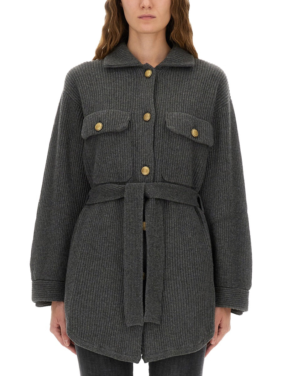 BELTED CARDIGAN