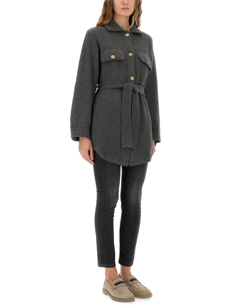 BELTED CARDIGAN