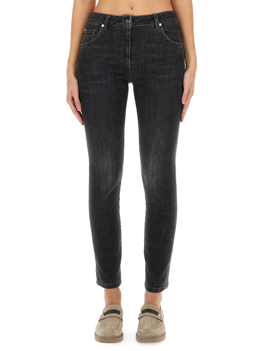 SLIM FIT DENIM PANTS