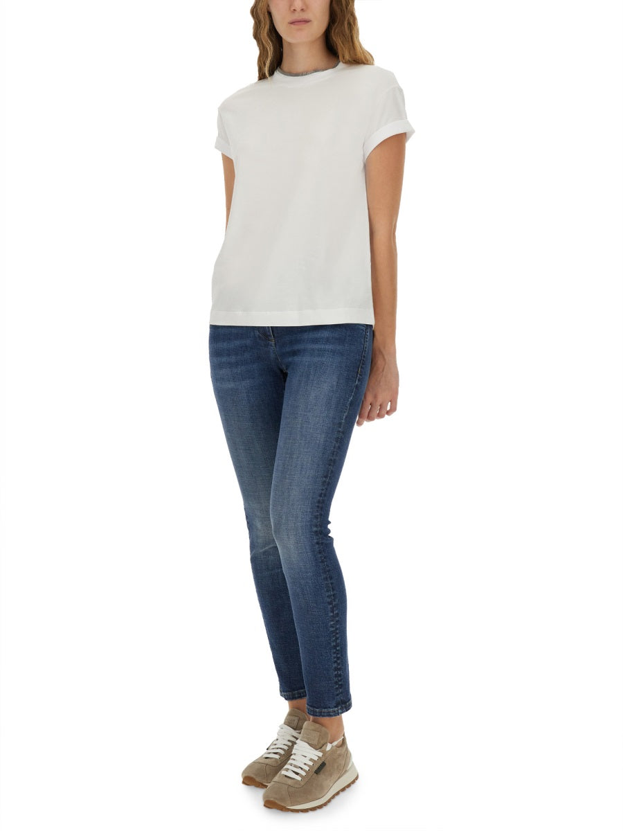 SLIM FIT DENIM PANTS