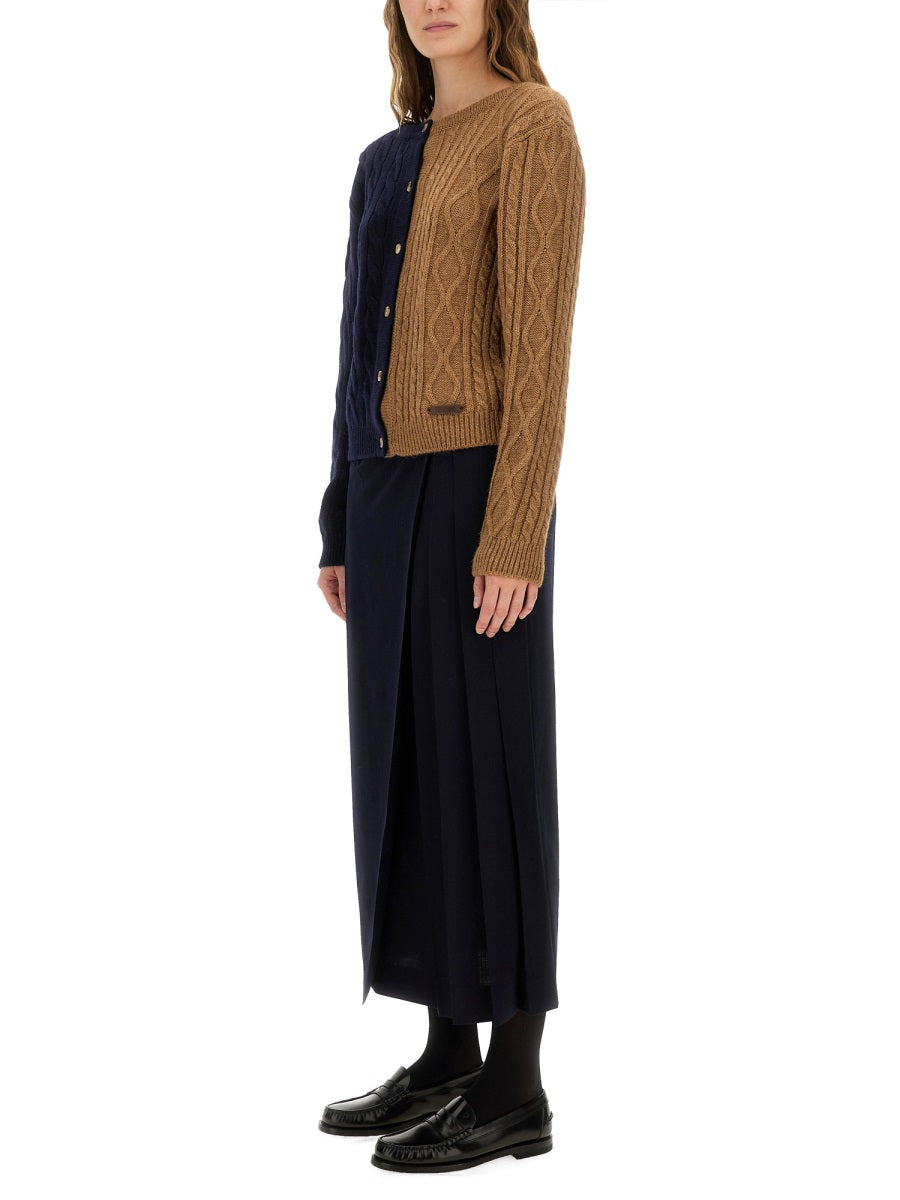 MIDI SKIRT WITH TOGGLE