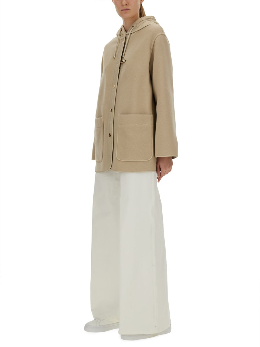 BIMATERIAL CABAN CAPE