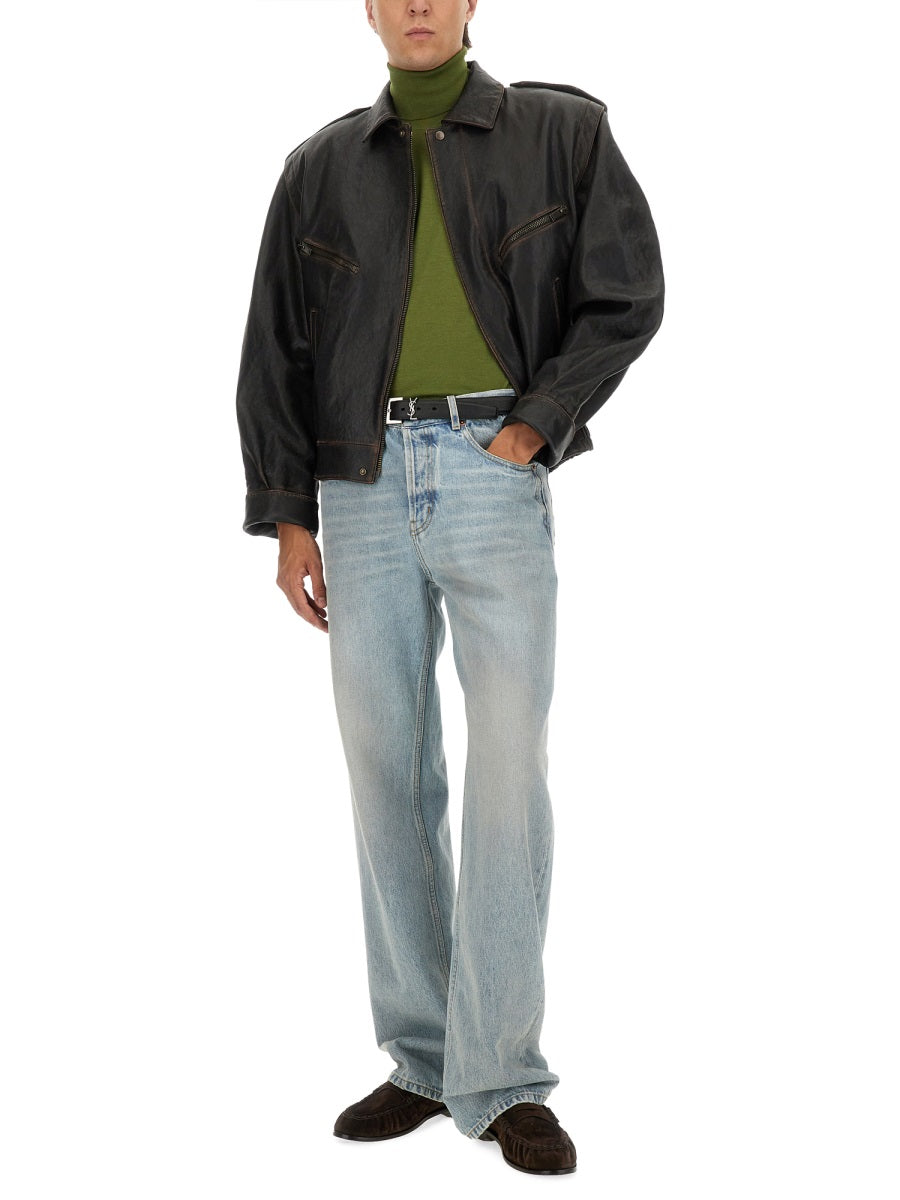 CASHMERE, WOOL AND SILK TURTLENECK