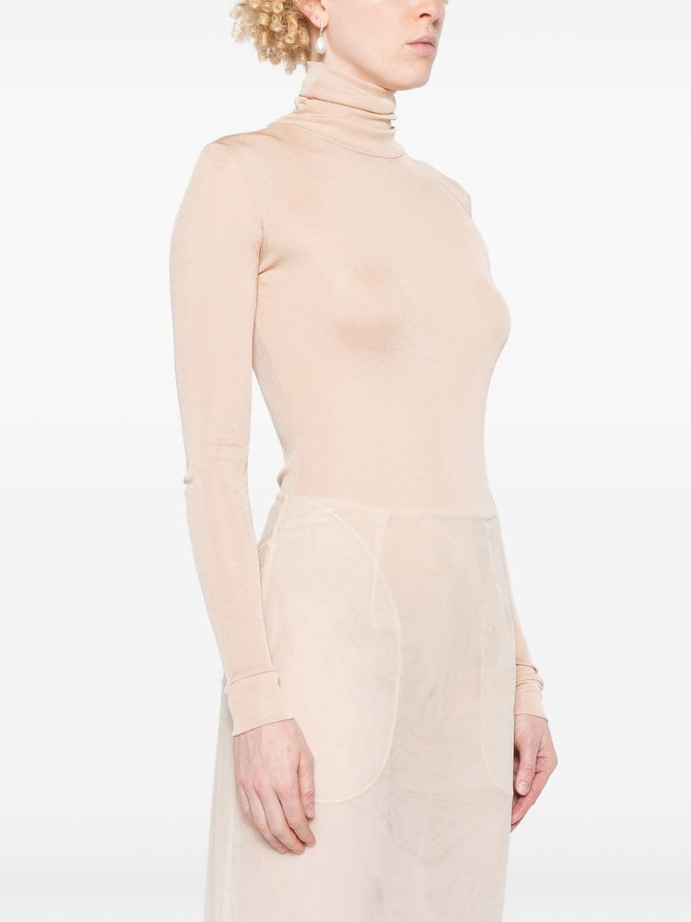 BODY COLLO ALTO SEMITRASPARENTE