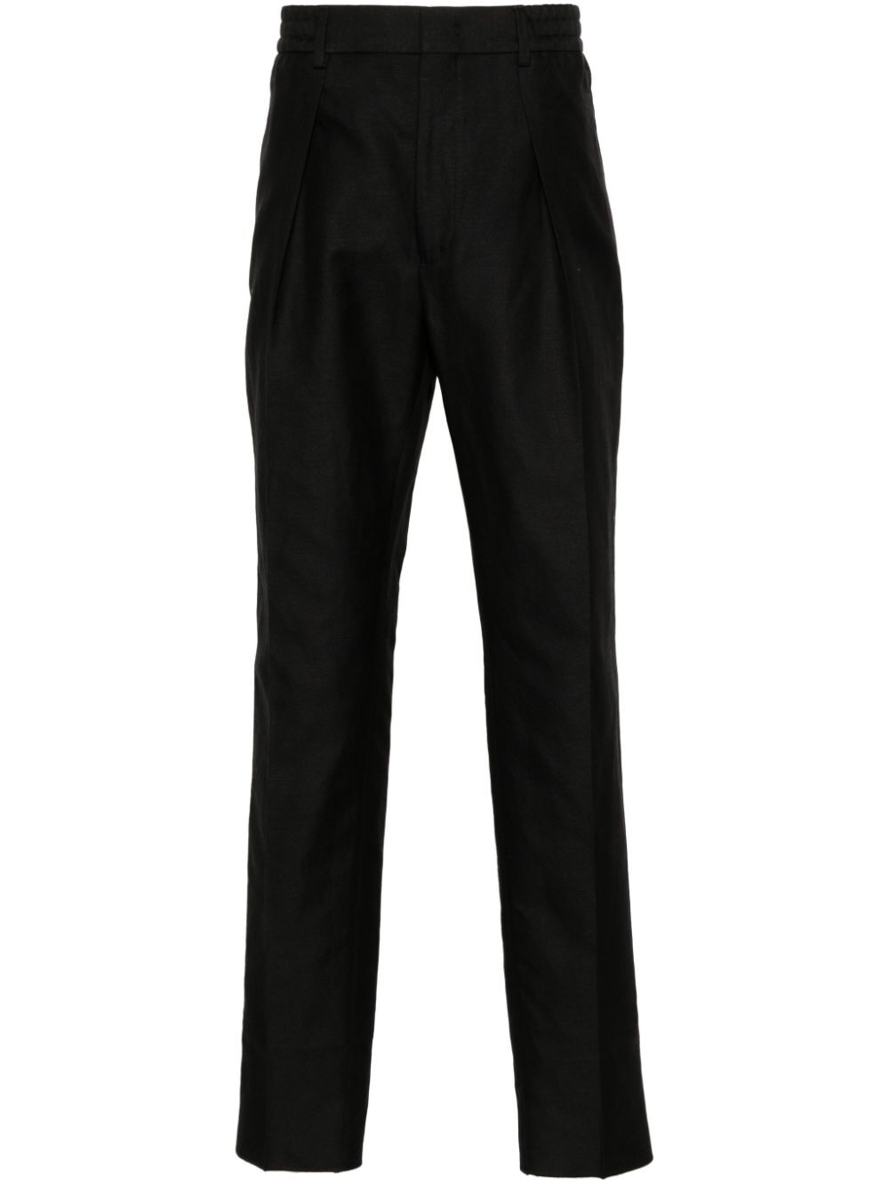 PLEATED SLIM TROUSERS
