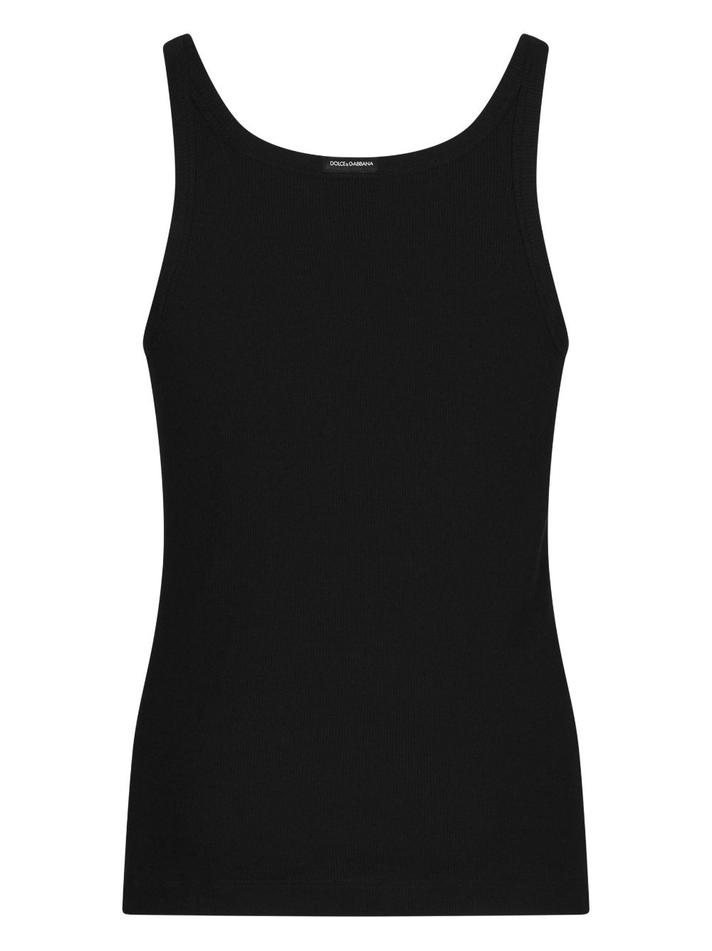 LOGO-PATCH COTTON TANK TOP