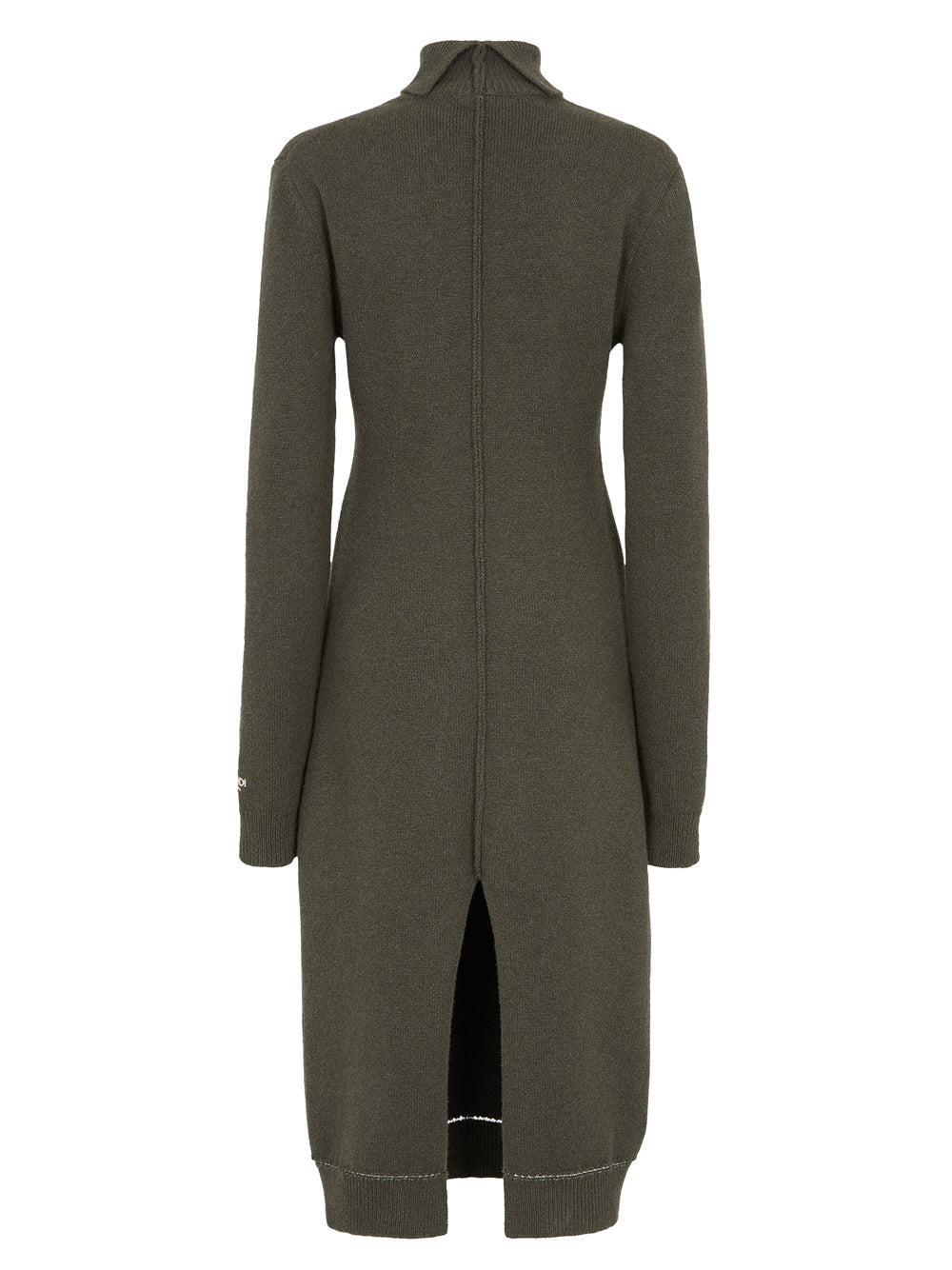 HIGH NECK CASHMERE MIDI DRESS
