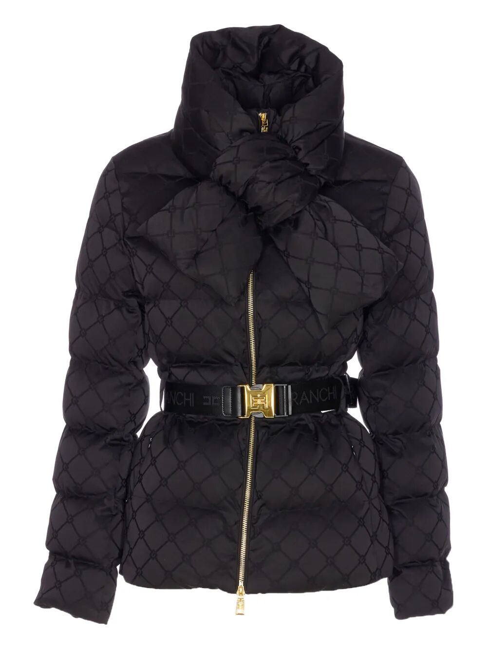PIUMINO IN TESSUTO VELA JACQUARD CON CINTURA