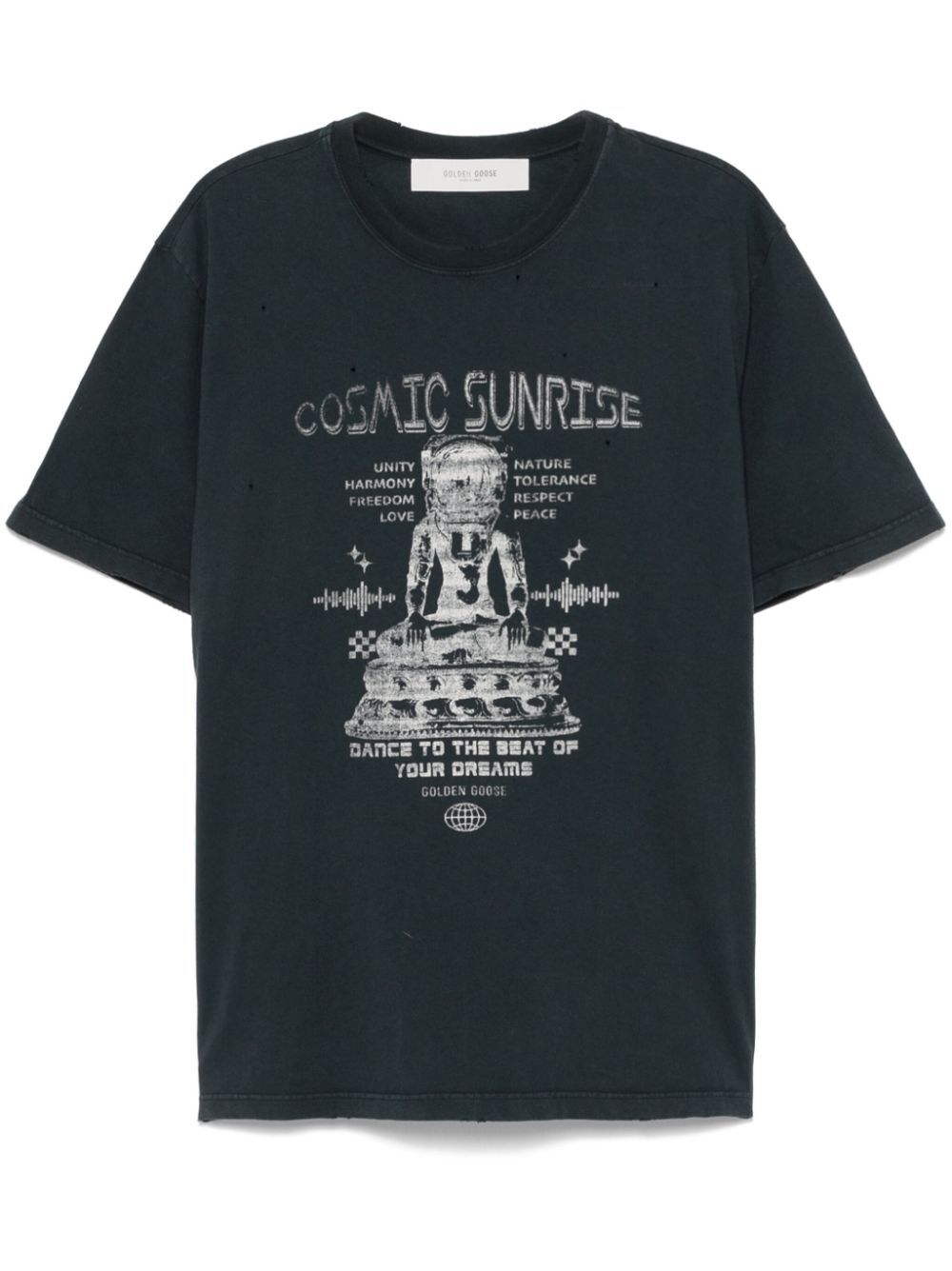 COSMIC SUNRISE-PRINT COTTON T-SHIRT