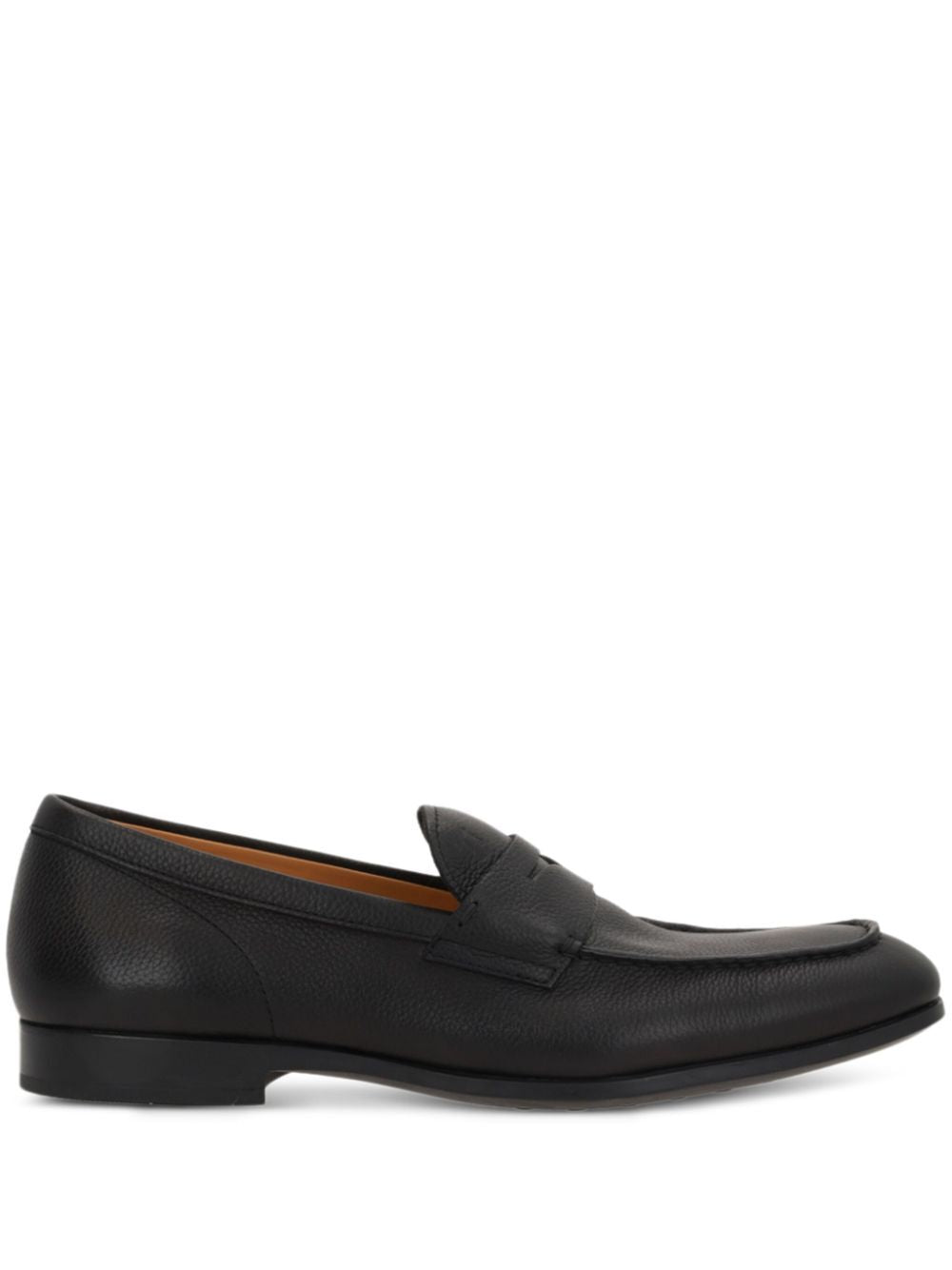 GRAINED LEATHER PENNY LOAFERS
