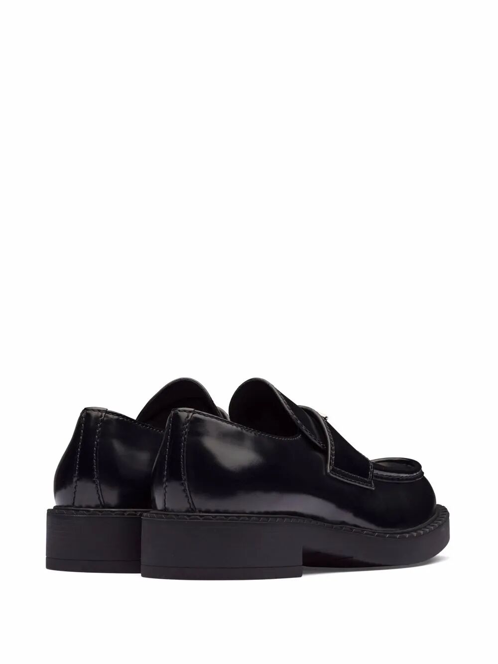 CHOCOLATE BRUSHED LEATHER LOAFERS