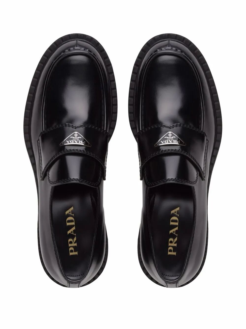 CHOCOLATE BRUSHED LEATHER LOAFERS