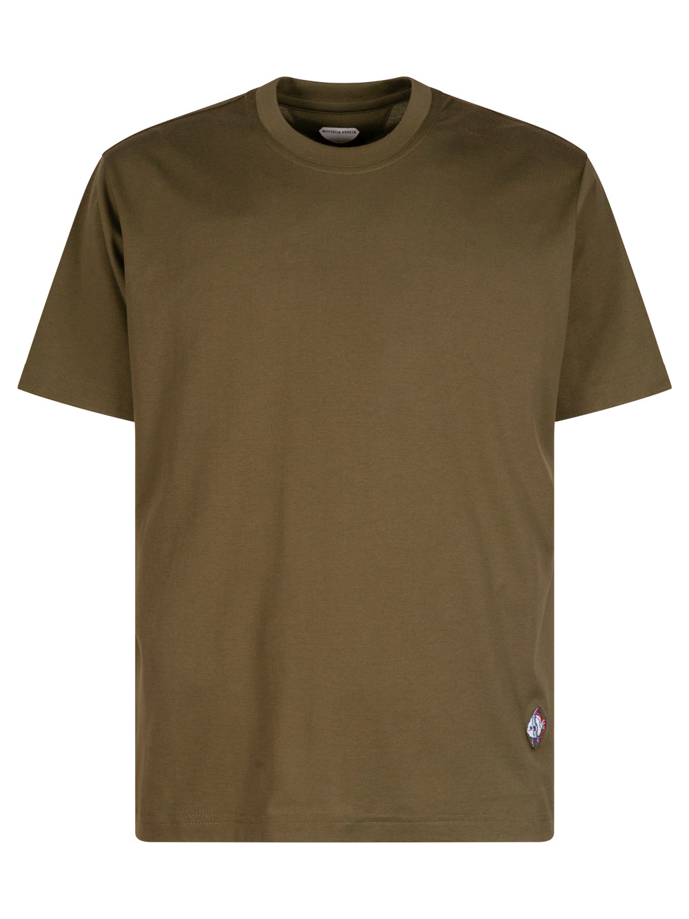 PATCH-DETAIL LIGHT COTTON JERSEY T-SHIRT