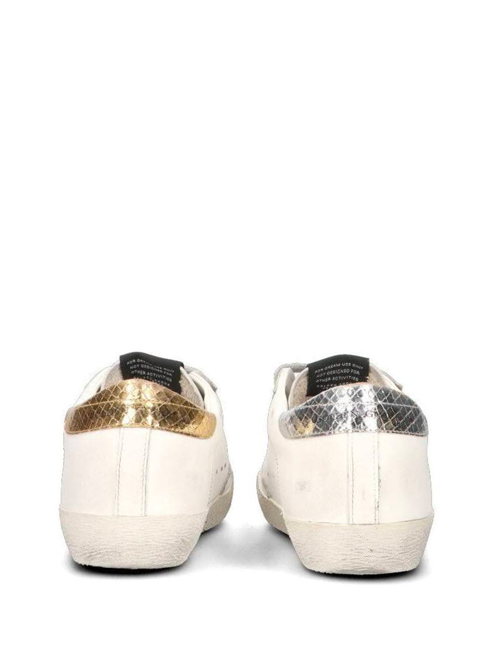 SUPER-STAR SNEAKERS WITH SUEDE STAR AND SILVER DX HEEL TAB AND GOLD SX HEEL TAB