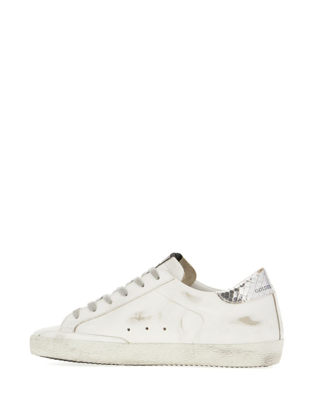 SUPER-STAR SNEAKERS WITH SUEDE STAR AND SILVER DX HEEL TAB AND GOLD SX HEEL TAB