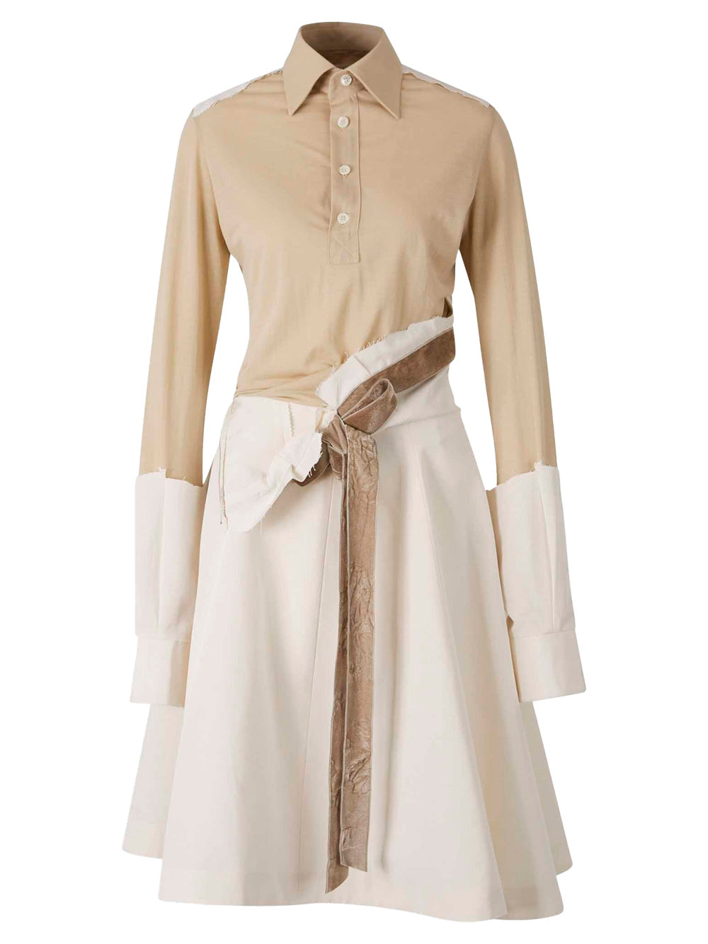 WORK-IN-PROGRESS MIDI SHIRT-DRESS