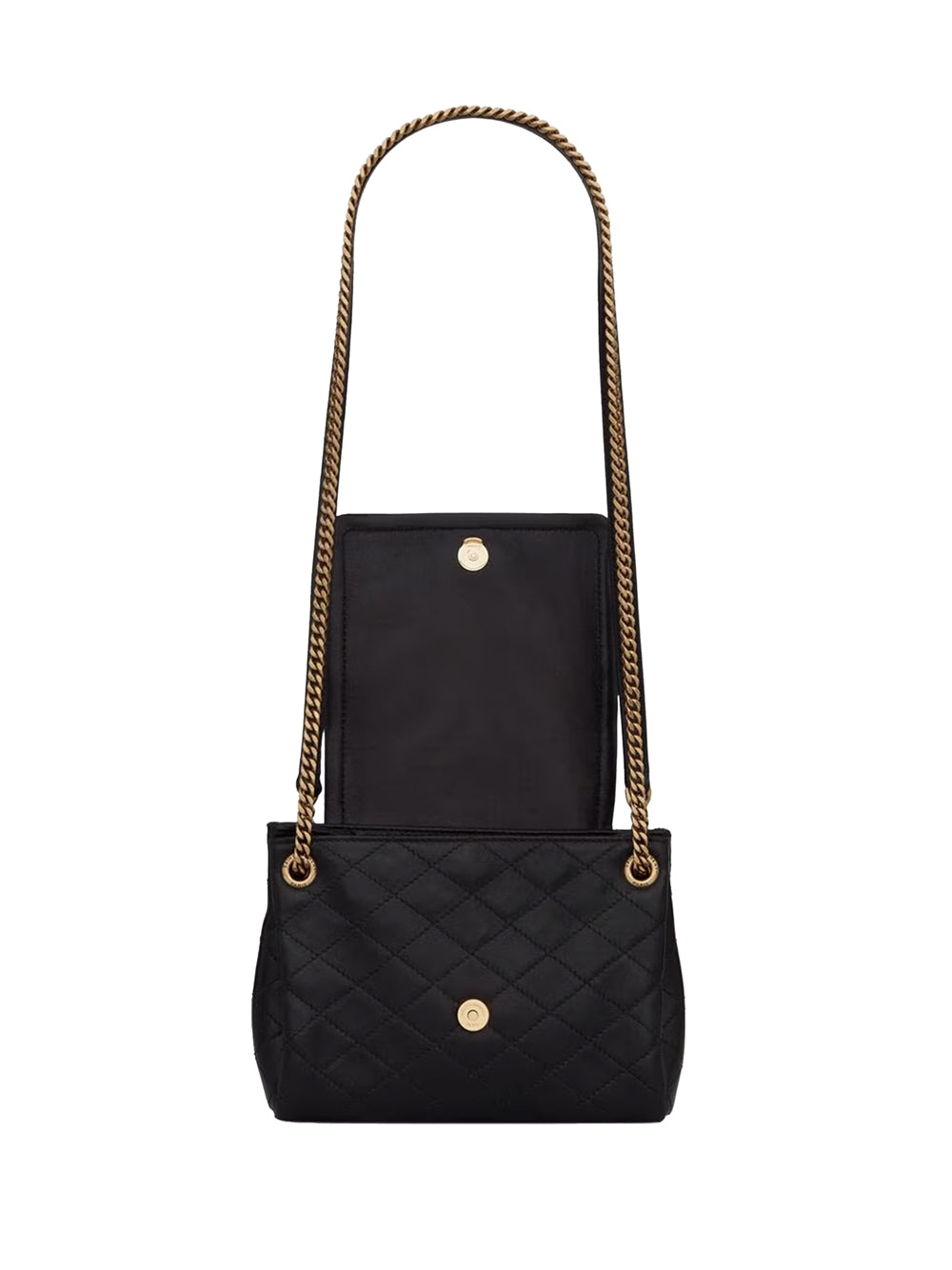 FRONT FLAP NOLITA MINI BAG WITH QUILTED TOPSTITCHING