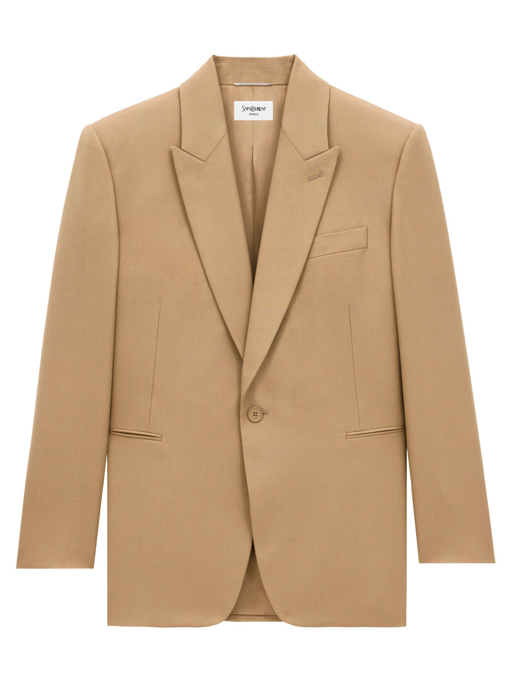 WOOL GABARDINE SINGLE-BREASTED JACKET