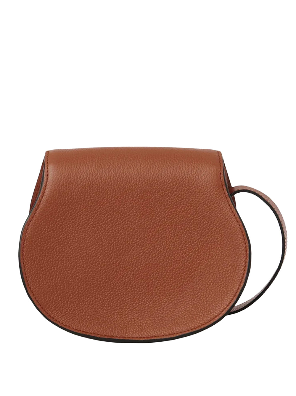 SMALL MARCIE SADDLE BAG IN GRAINED LEATHER