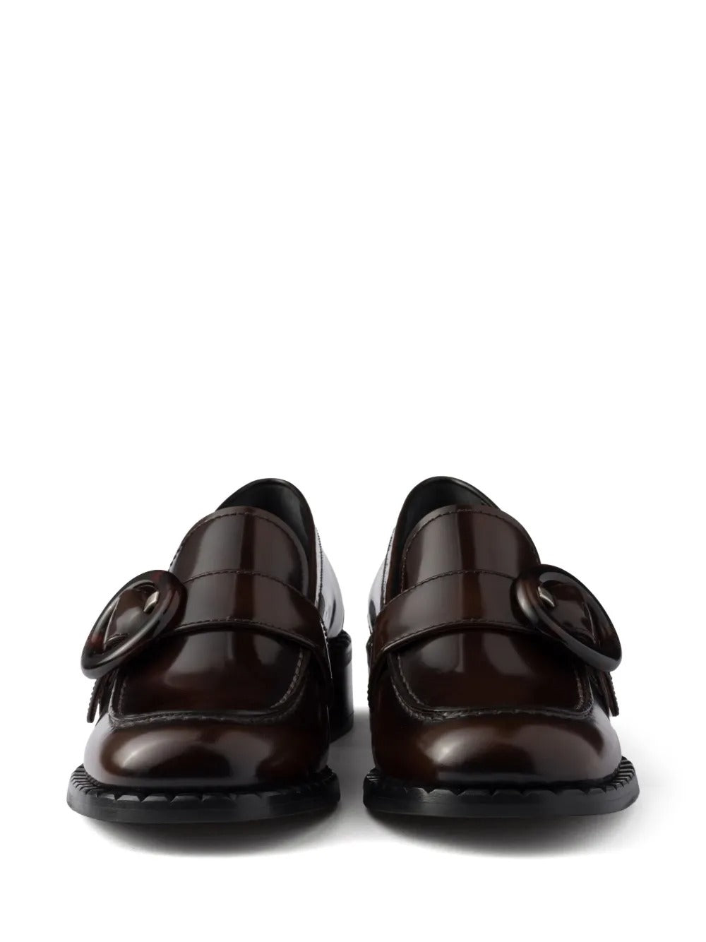 BRUSHED FUMÉ LEATHER LOAFERS