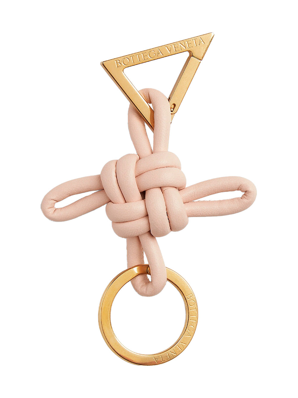 DOUBLE KNOT TRIANGLE KEY RING
